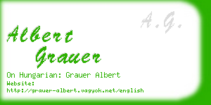 albert grauer business card